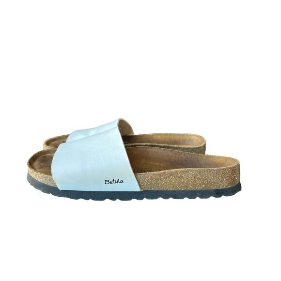 Betula Women’s Size 10.5 EU 41 White Birko-Flor Sandals - Picture 2 of 10